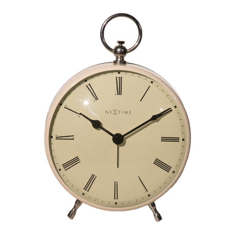 NeXtime 17.5cm Charles Metal Round Alarm Clock - Designed by Renske Zwaan