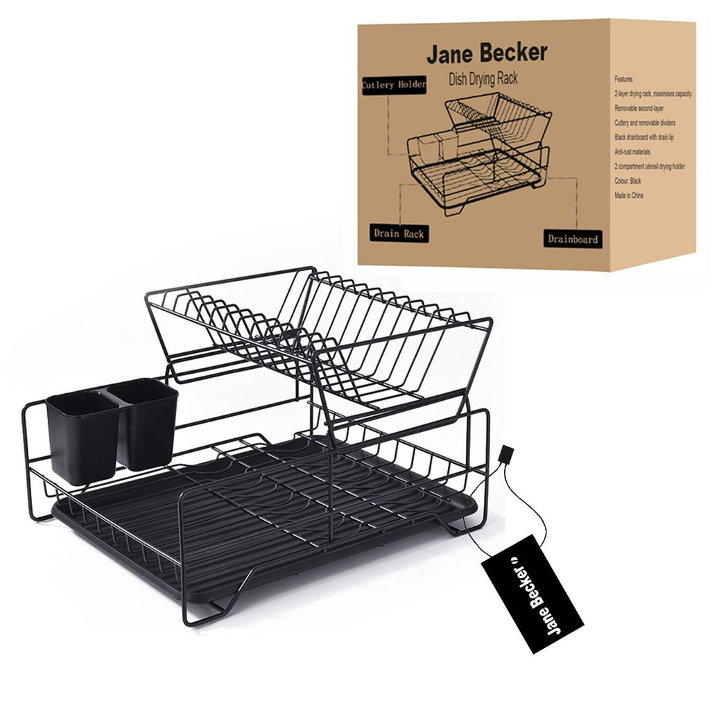 Jane Becker Black Iron Double Layer Dish Rack