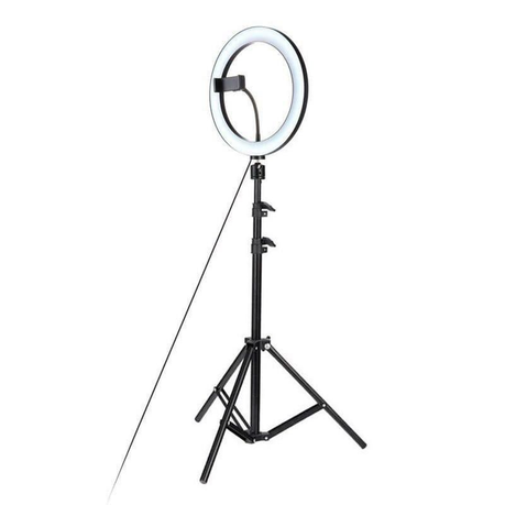 JB Luxx 12 inch LED Dimmable Ring Light With Stand