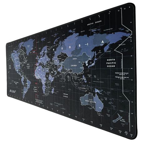 JB LUXX HD Printed Version XXL Gaming Mouse Pad - WORLD MAP