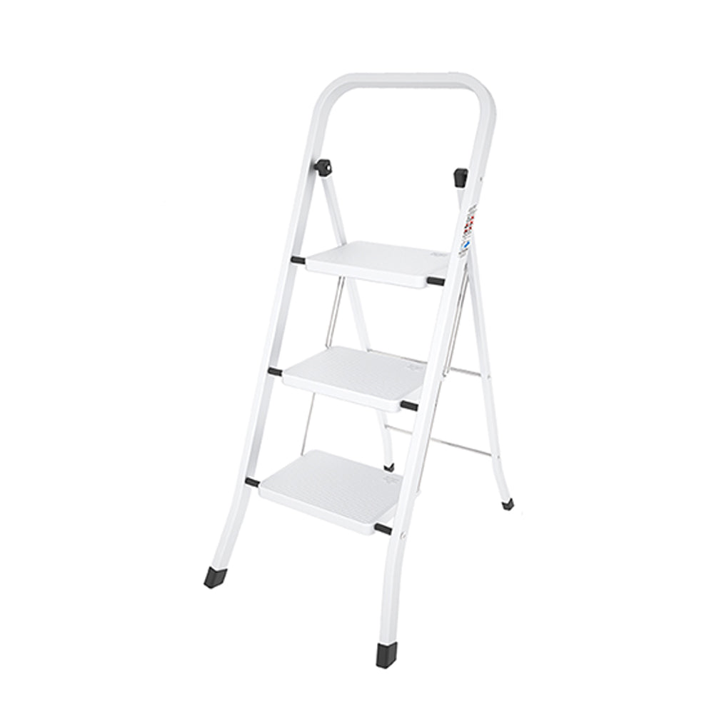 Colombo 69cm 3-Step Non-Slip Surface Steel Step Stool - Factotum