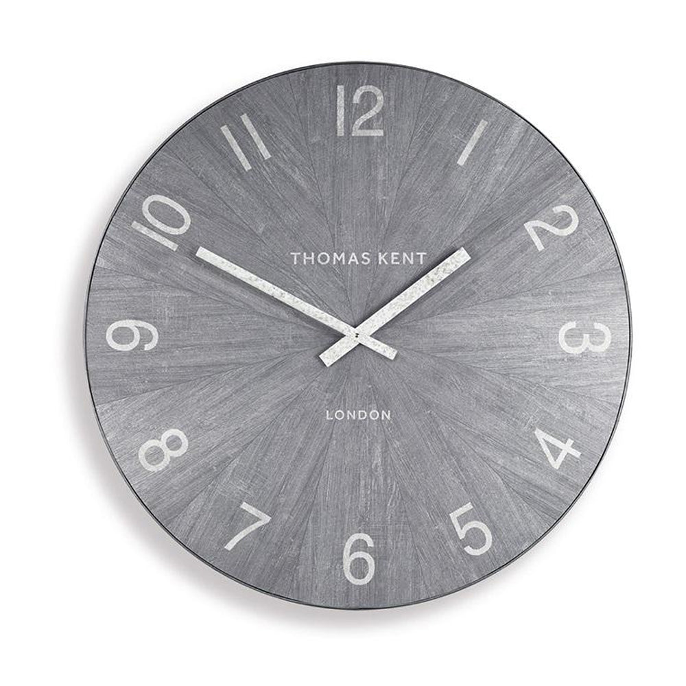 Thomas Kent 17.5cm Wharf Limestone Open Face Round Wall Clock - Grey