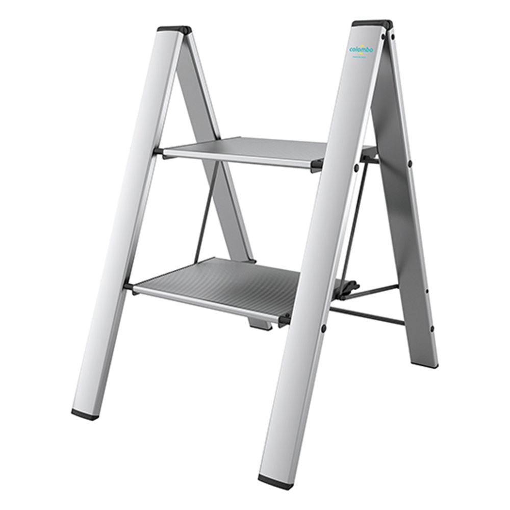 Colombo 50cm 2-Step Ultra-Light Aluminium Anti-Slip Step Stool Leonard 2