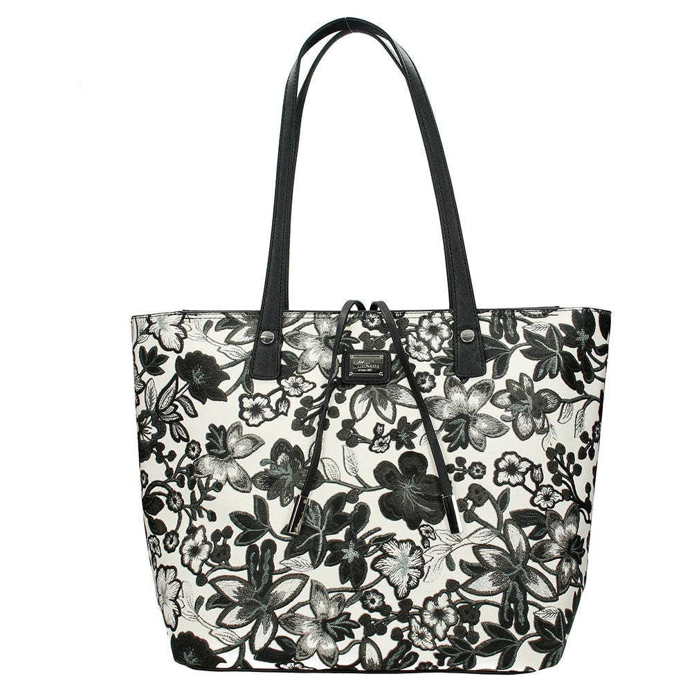 David Jones Paris Ladies Shopper/Tote Bag - Black & Grey