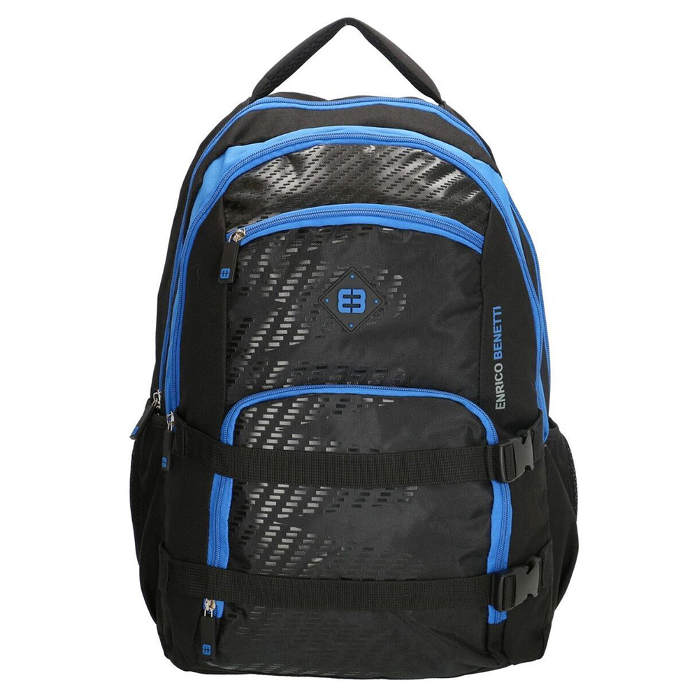 Enrico Benetti Natal Polyester 35 litres Backpack - Black & Blue