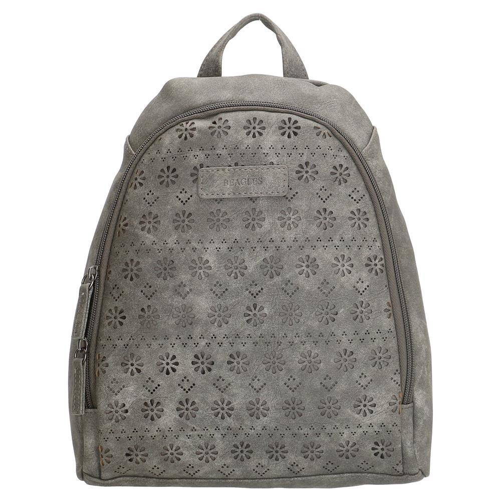 Beagles Carmella Ladies PU Backpack - Grey