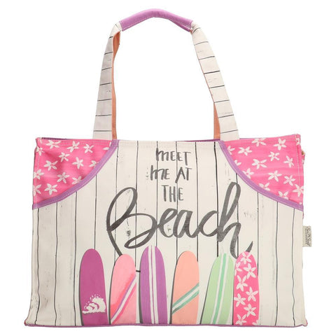 PE-Florence Meet Me at the Beach Ladies Shopper Bag - Pink